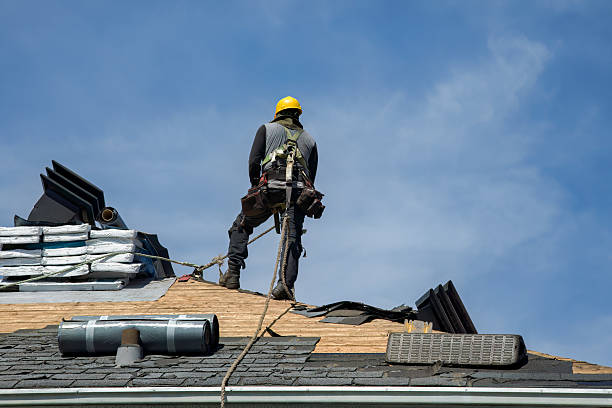 Professional Roof Replacement technician working in Post, OR